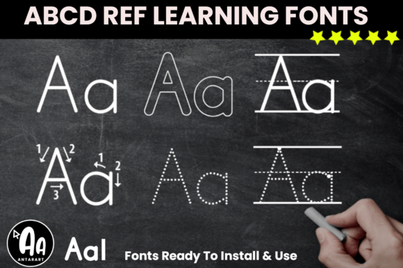 Abcd Tracing Alphabet Letters Bundle for Web Design