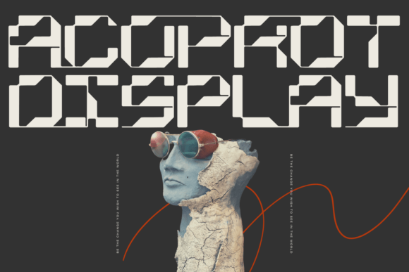 Acoprot Display: A Creative Typeface for Bold Branding