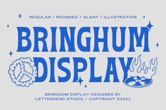 Bringhum Display: A Retro Font for Bold Brand Identity