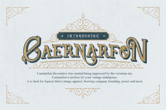 Caernarfon: A Premium Display Font for Vintage Campaigns