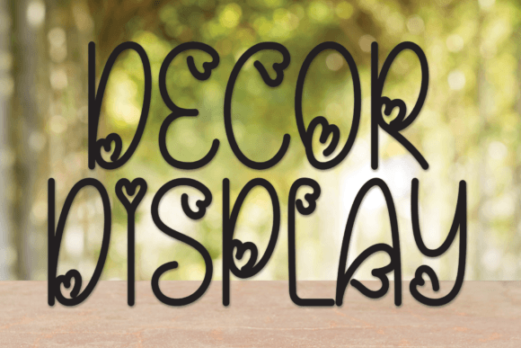 Decor Display: A Sweet Handwritten Typeface for Playful Brand Identity