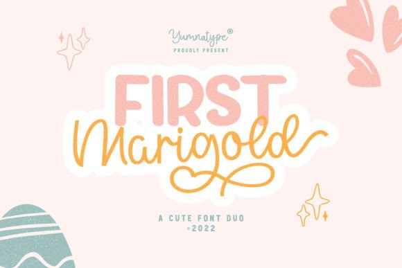First Marigold Duo: A Playful Display Typeface for Modern Web Design