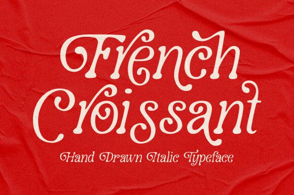 French Croissant: A Passionate Hand-Drawn Typeface for Bold Branding