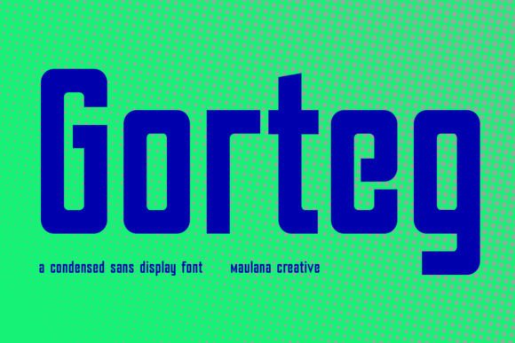 Gorteg Condensed Sans Display Font: The Bold Typeface for Modern Branding