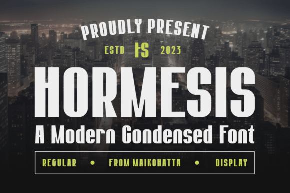 Hormesis - Condensed Display: A Modern Typeface for High-Impact Campaigns