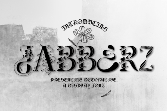 Jabberz Display: A Bold Art-Deco Typeface for Modern Branding