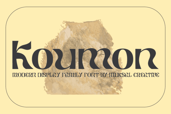 Koumon: A Modern Display Typeface for Bold Branding