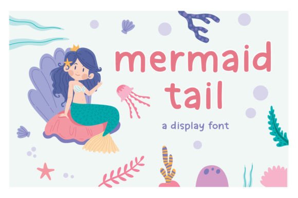 Mermaid Tail: A Colorful Display Font for Handmade Crafts