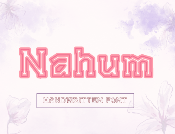 Nahum: A Whimsical Display Font for Playful Brand Identity