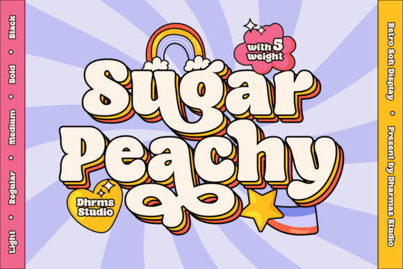 Sugar Peachy: The Retro Typeface That Transforms Your Brand Identity