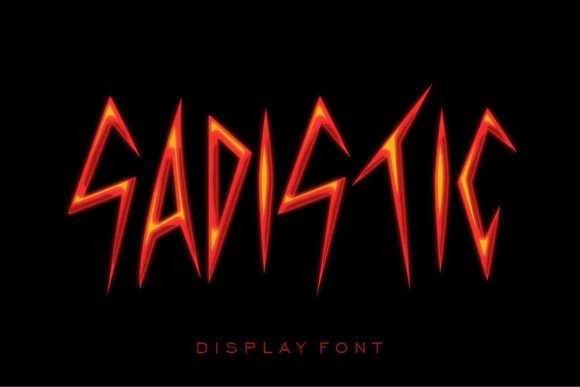 Tf Sadistic: A Bold Display Typeface for Impactful Editorial Design