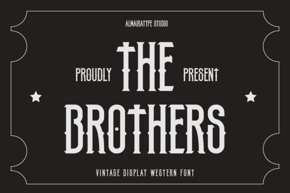 The Brothers: A Masculine Display Typeface for Handmade Branding