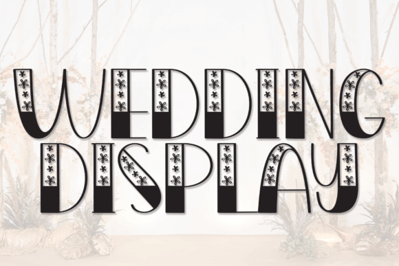 Wedding Display: The Perfect Font for Cute Craft Projects